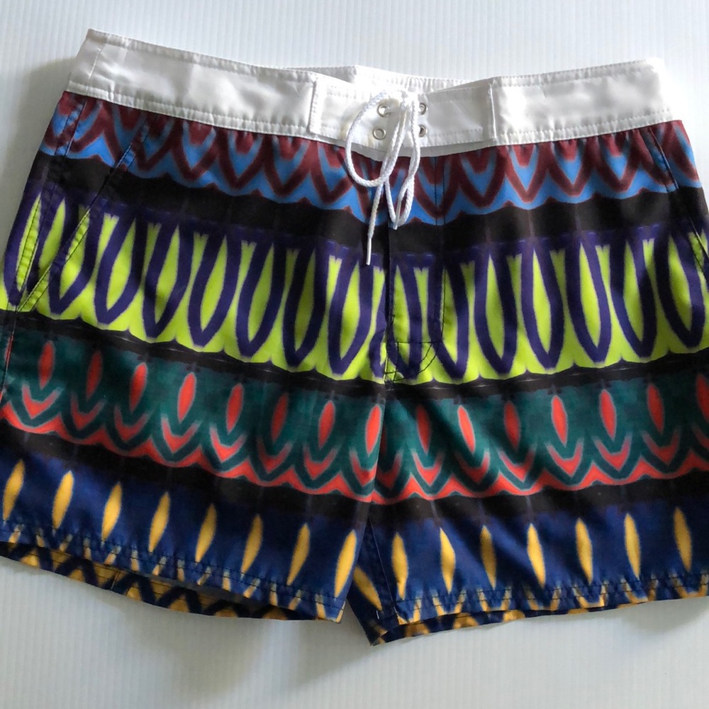 Colorful Patterned Men's Swim Trunks